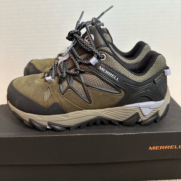 Merrell Shoes - New in Box Merrell Green and Black Hiking Trail shoes, size 5.5